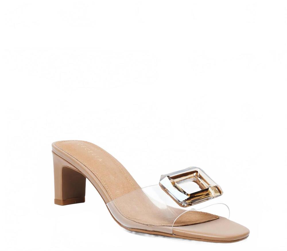 NEW CECELIA NEW YORK women's park avenue jewel sandals in tea
